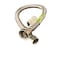Ez-Fluid 7/8in BALLCOCK Brass Nut x 3/8in Comp x 12in, Toilet Supply Line Connector EZA1T12-B - alternate 1